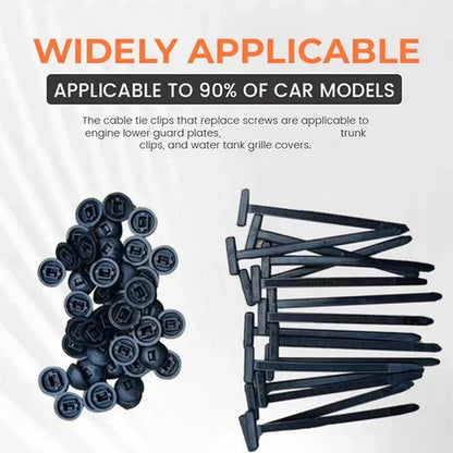 Cable Ties Buckle Auto Fastener Screw Replacement Clip Car Fenders Trunk Engine Guard Panel Wire Management Tools
