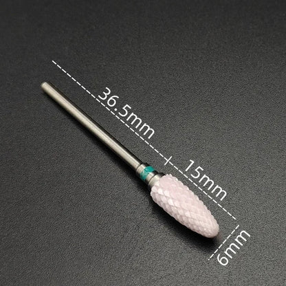 Ceramic Carbide Nail Drill Bit Rotate Burr Milling Nail Cutter Bits Electric Drill Machine For Manicure Pedicure Tools