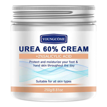 YOUNGCOME 250G Urea Cream with Salicylic Acid - Hydrating Hand Foot Cream for Dry Skin Care All Day 8.81OZ