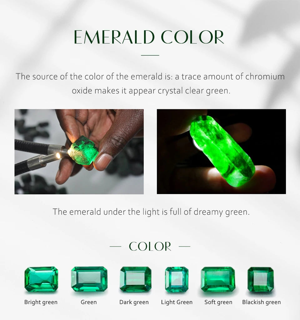 ATTAGEMS 925 Sterling Silver 18K Gold Plated Emerald Engagement Ring Wedding Bands Fine Jewelry Wholesale Drop Shipping