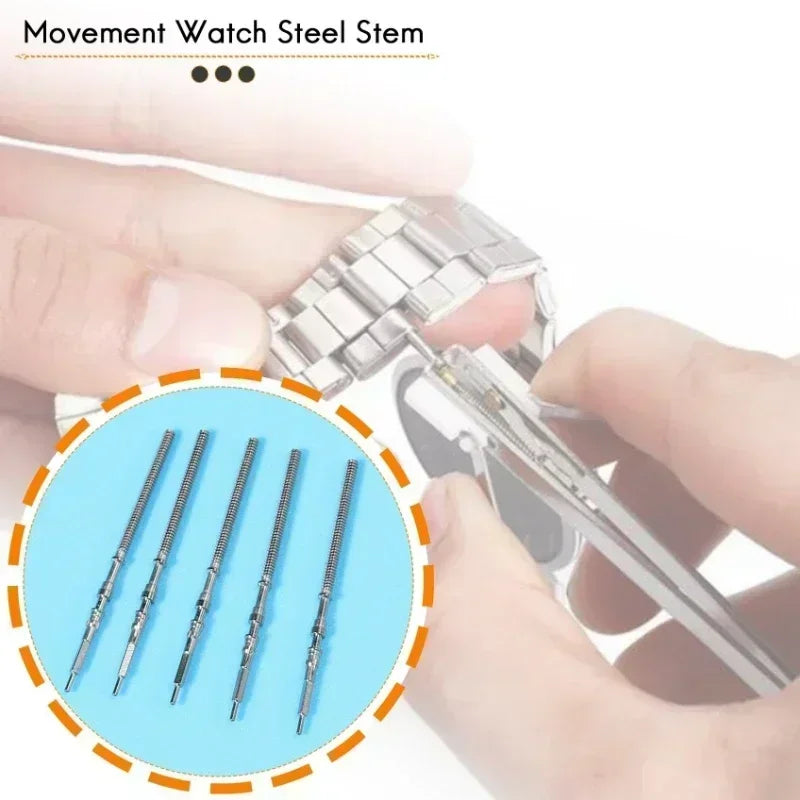 Watch Stem Stainless Steel Spare Parts fit NH35 NH36 NH38 NH39 Crown Automatic Mechanical Movement Watch Parts Crown Stem