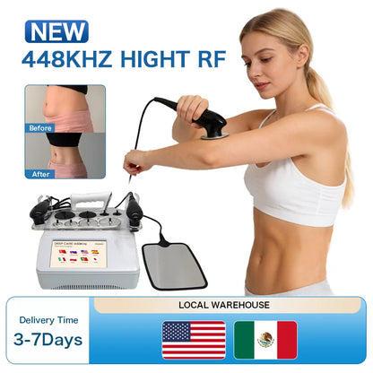 448Khz CET RET Tecar Physical Therapy Machine Portable Rf Monopolar Probe Head High Radio Frequency Diatermia Pro Loss Weight