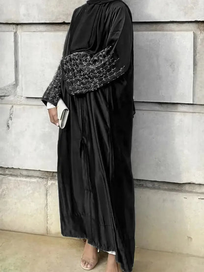 Eid Eid Abaya for Women Beading Dress Woman Party Abayas Ramadan Saudi Arabic Dubai Robe Caftan Vestidos Kaftan 2025 Cardigan