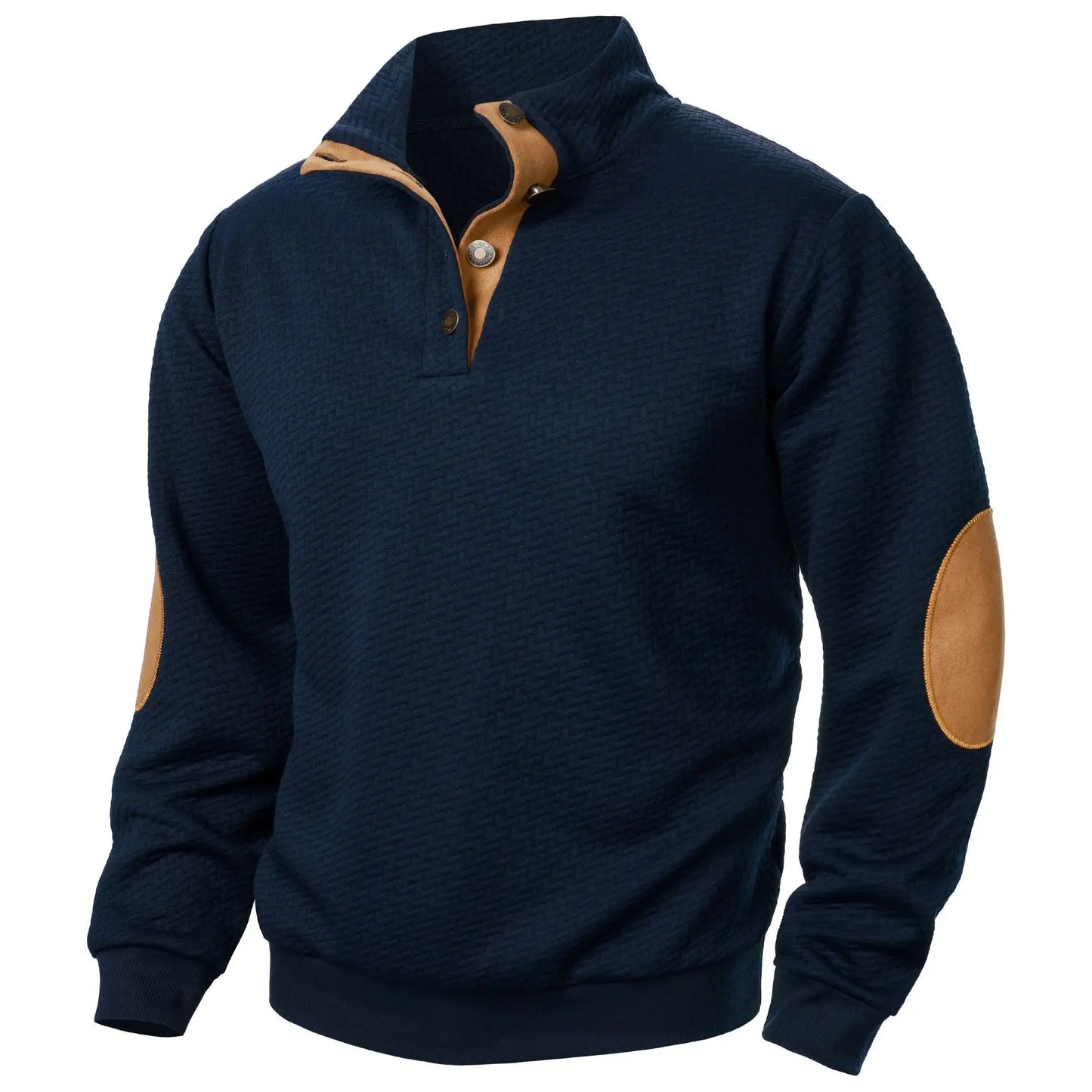 Spring Men Casual Sweatshirts Stand Collar Sweatshirt Warm Pullover Patchwork Sweatshirt Men's Winter Clothes Hip Pop Streetwear