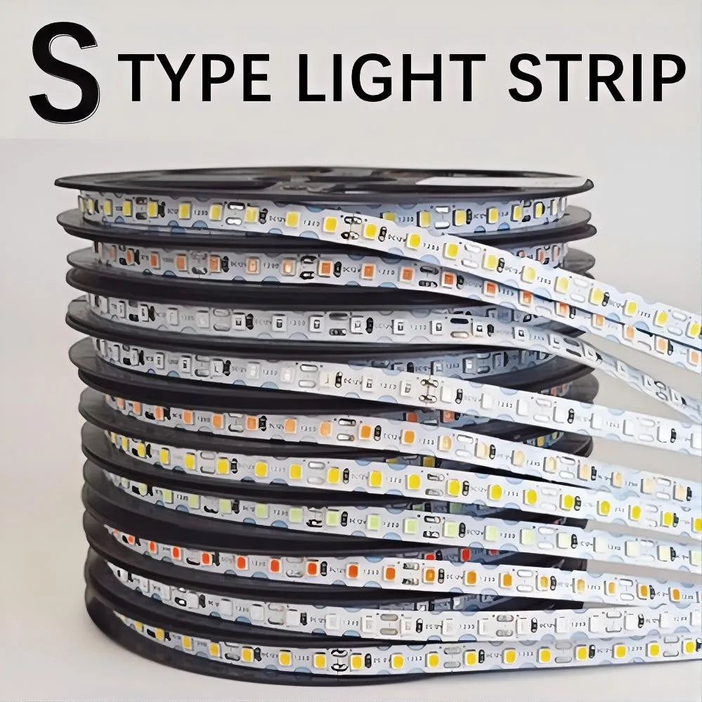 50~1M Separated Silicone Neon Strip DC12V SMD2835 120LEDs/M Flexible Bendable Waterproof LED Light Strip DIY S Shape Sign Lamp