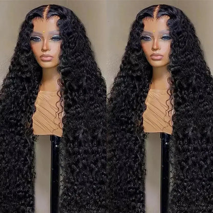 13x4 13x6 Water Wave Curly Human Hair Wig Deep Wave Frontal Wig Hd Lace Wigs On Clearance Sale 30 Inch Lace Front Wig Human Hair