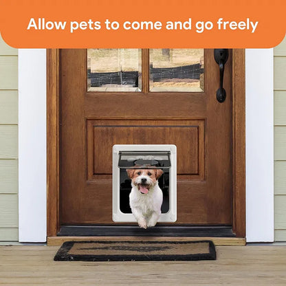 Strong Lockable Dog Door with Privacy Protection Flap Gate Pet Dog Door For Big Small Dogs Pet Safety Doors Easy to Install