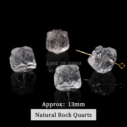 1 Pc Natural Stone Fluorite Obsidian Rock Quartz Carved Lion Head Beads With Hole For Jewelry Making Diy Necklace Bracelet