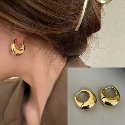 VENTFILLE 925 Sterling Silver Liquid Lava Texture Pearl Earring for Women Design Retro Versatile Jewelry Gift Dropshipping