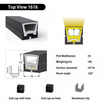 IP67 Waterproof Led Neon Silicone Flexible Light Tube Suitable for 5mm 8mm 10mm 12mm PCB WS2812B WS2811 5050 RGB Light Strip