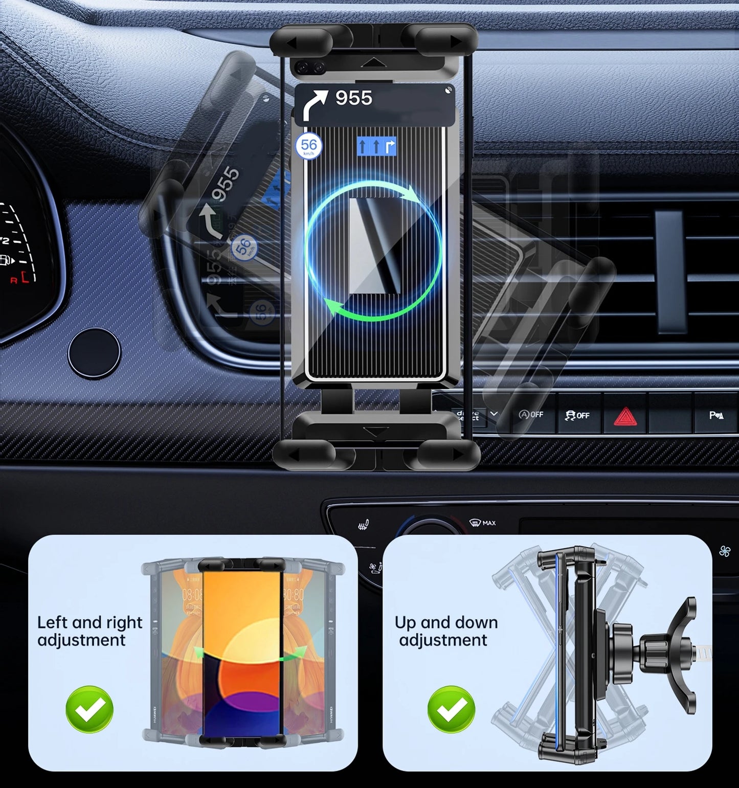 Car Air Vent Mobile Phone Holder, Can Be Adapted to Mobile Phones, Tablets, Folding Screen Mobile Phones, Powerful