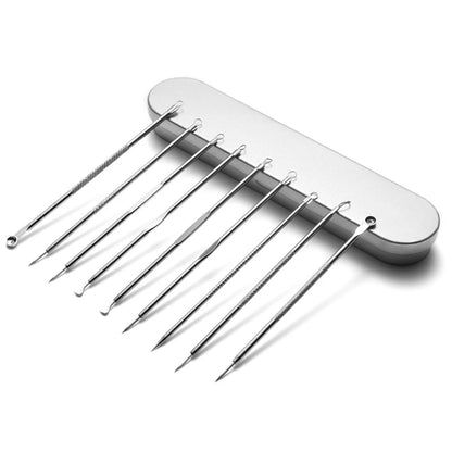Acne Blackhead Remover Needle Tools Set  Blackhead Tweezer Pimple Extractor Stainless Steel Blackspot Removal Skin Care Tool