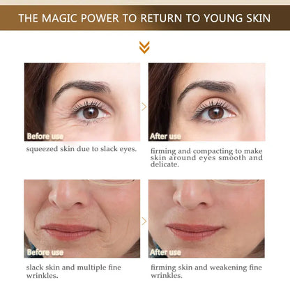 ARTISCARE Peptide Anti Wrinkle Facial Cream + Golden Eye Cream Anti-Wrinkle Anti-Aging Skin Care Whitening and Lifting Day Cream