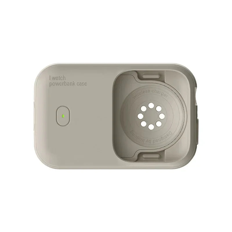 Portable Wireless Charger 1200mAh Power Bank Device for Apple Watch 8 7 6 5 4 SE Ultra for iWatch Fast Charging Case
