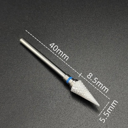Ceramic Carbide Nail Drill Bit Rotate Burr Milling Nail Cutter Bits Electric Drill Machine For Manicure Pedicure Tools
