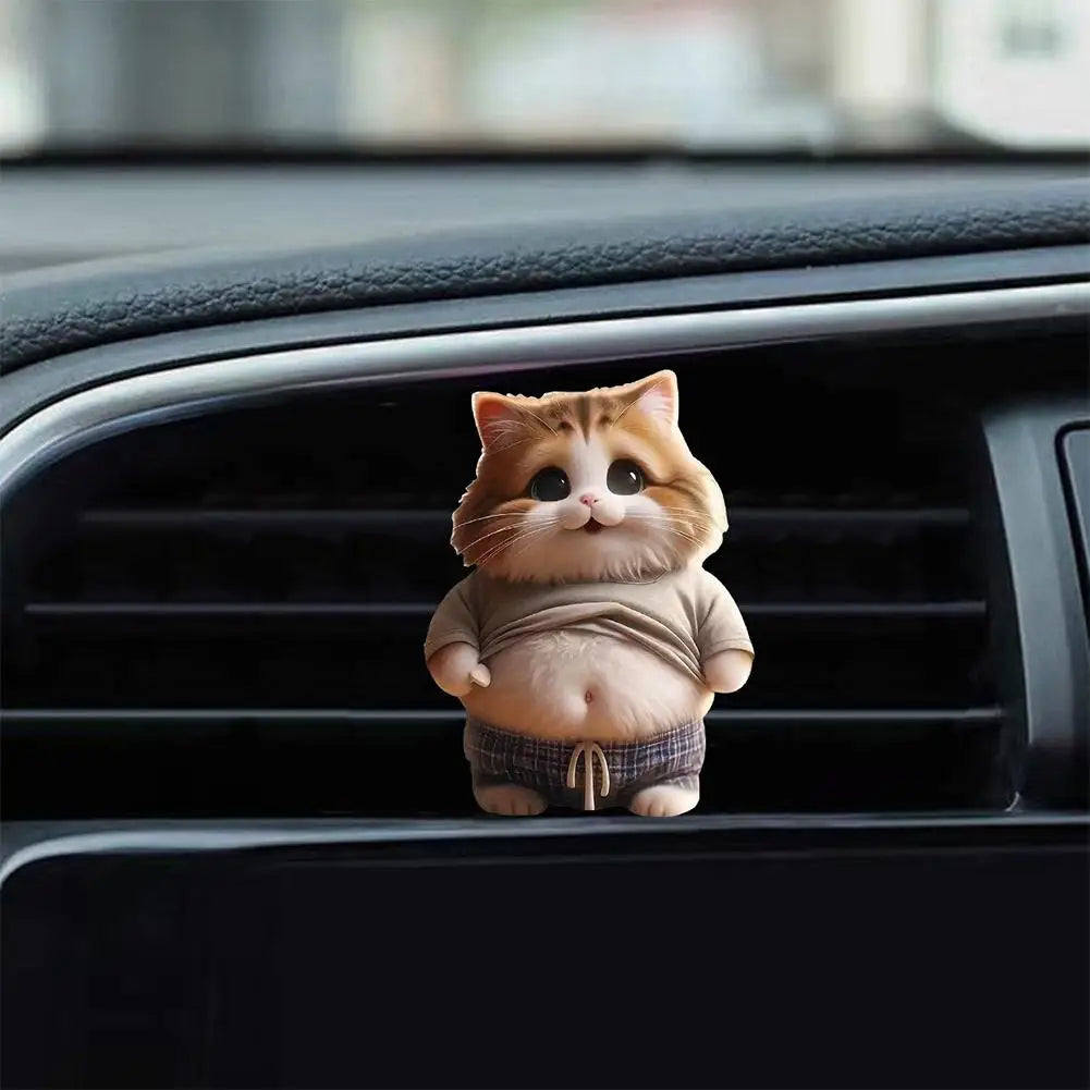 Fat Puppy Keychain 2D Flat Acrylic Cartoon Dog Ornament Car Mirror Backpacks Hanging Pendant For Home Decor T5Y8