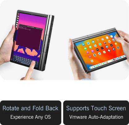 New GPD Pocket 4 2025 Mini Laptop PC 8 Inch AI 9 HX 370 8840U 16/32/64GB RAM 1/2TB NVME SSD 2K 144HZ Full-featured Handheld WIFI
