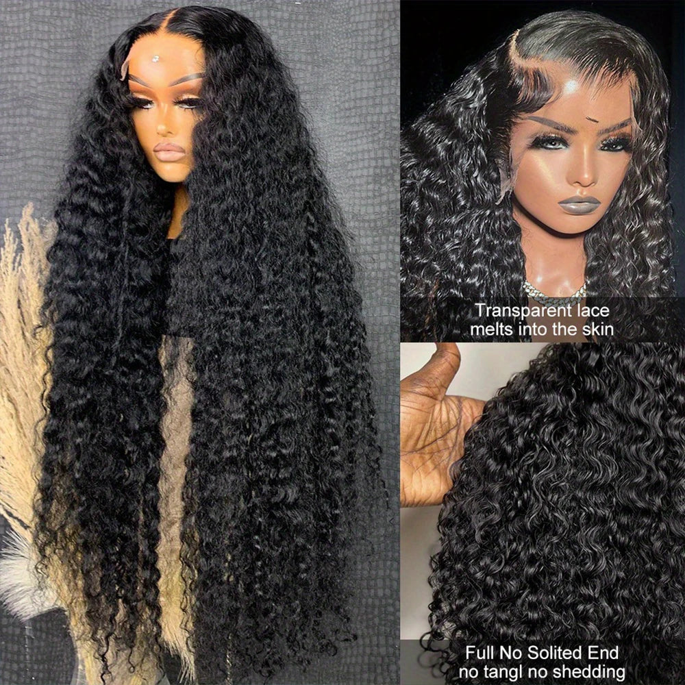 13x4 13x6 Water Wave Curly Human Hair Wig Deep Wave Frontal Wig Hd Lace Wigs On Clearance Sale 30 Inch Lace Front Wig Human Hair
