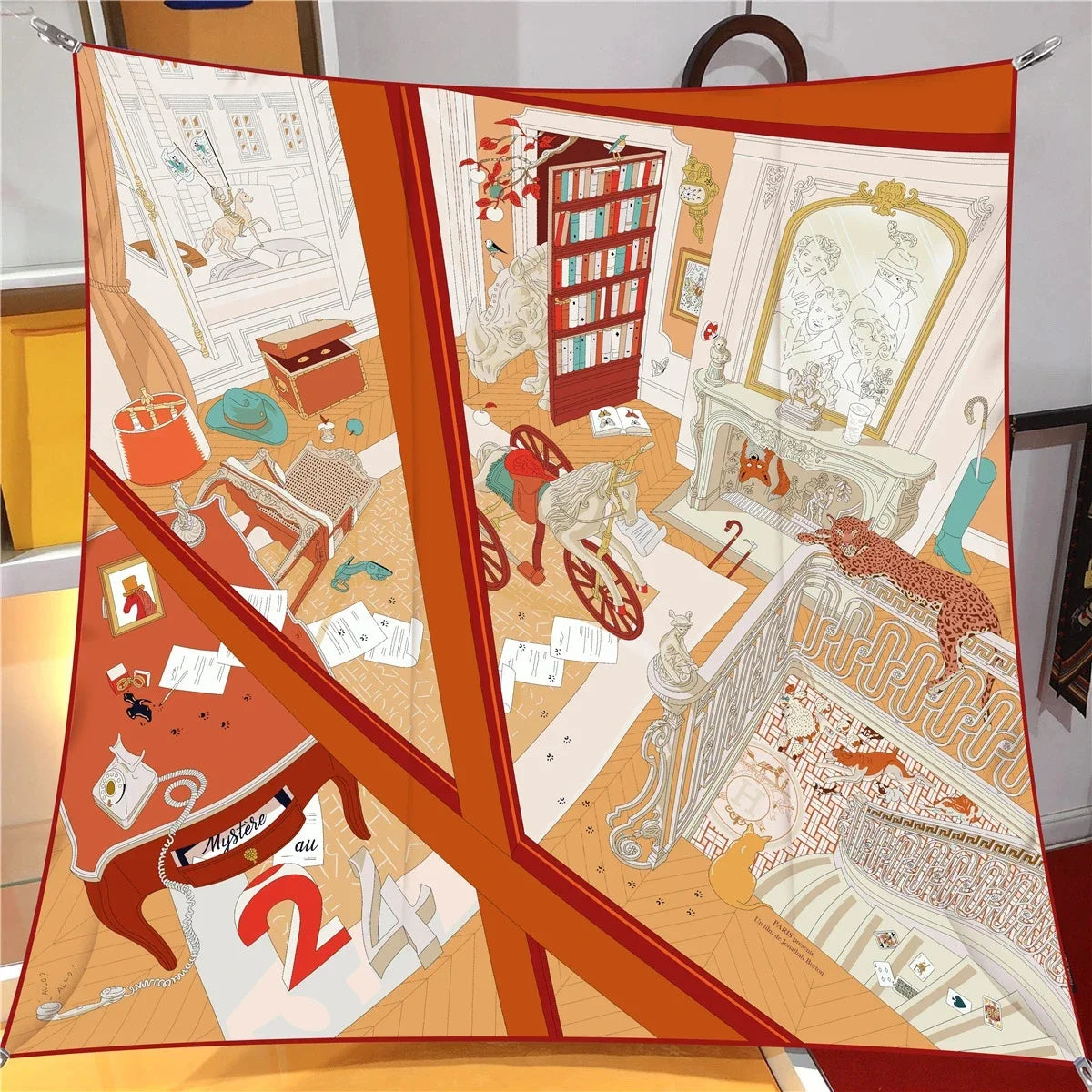 90*90CM Shawl Summer Sunscreen Square Headcloth Female Silk Scarf Fashion High-Grade Kerchief New Print Bandana Popular Muffler