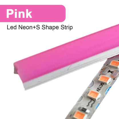 6mm 8mm Separate Silicone Neon with DC12V SMD2835 120Led/m S Shape LED Strip Light Waterproof Flexible Silicon Tube Bar DIY Sign