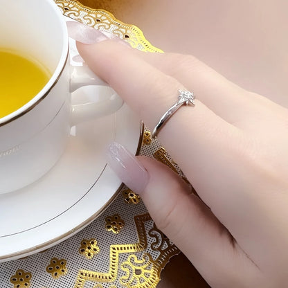 Fascinates Star Ring Europe Style Brand New Glam Fine Jewerly For Women Spring 925 Sterling Silver Trendy Gift
