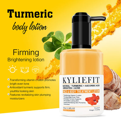 AILKE Organic Turmeric Skin Care Set, Brighten, Cleaning Skin, Remove Acne,Pimples, Whitening, Even Skin Tone, Improve Dry Skin