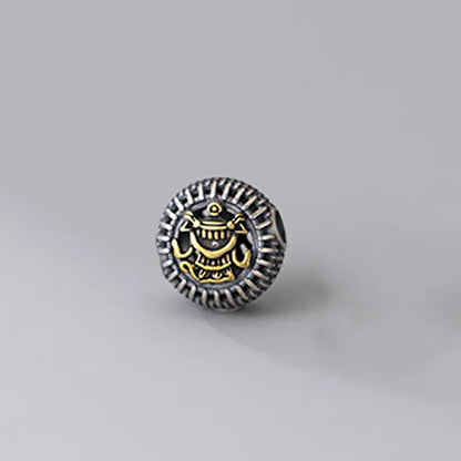 MEETSOFT  Vintage 925 Sterling Silver Auspicious Eight Treasures Beads Charms of DIY Handmade Bracelets Accessories Wholesale