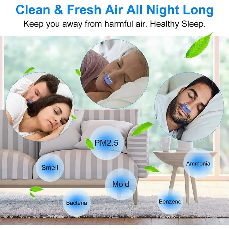 Anti Snoring Devices Upgraded Adjustable Wind Speed Electric Snoring Solution Snore Reducing Anti Snore Stopper Blue 2026