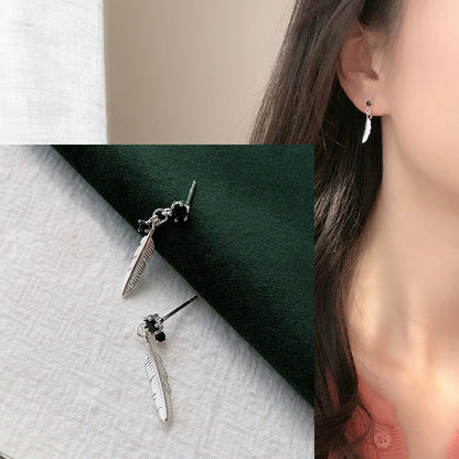 VENTFILLE 925 Sterling Silver Liquid Lava Texture Pearl Earring for Women Design Retro Versatile Jewelry Gift Dropshipping