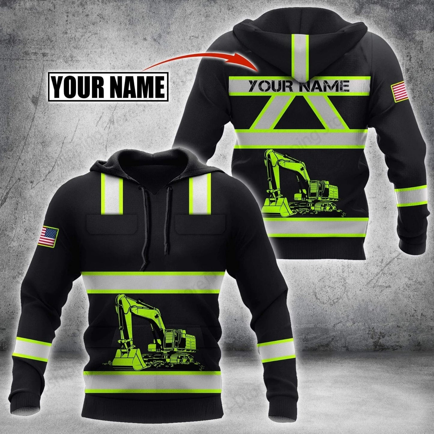 New Excavator Hoodie Sweatshirt Excavator Truck 3d Print Hoodie Men Women Fashion Oversized Tracksuit Working Clothes Operator