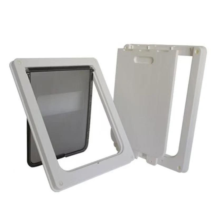 Strong Lockable Dog Door with Privacy Protection Flap Gate Pet Dog Door For Big Small Dogs Pet Safety Doors Easy to Install