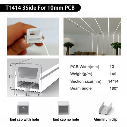 IP67 Waterproof Led Neon Silicone Flexible Light Tube Suitable for 5mm 8mm 10mm 12mm PCB WS2812B WS2811 5050 RGB Light Strip