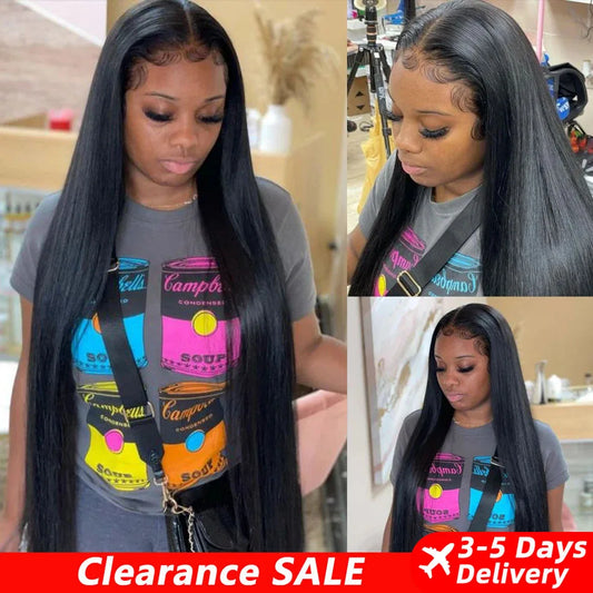 13x6 13x4 HD Lace Front Human Hair Wigs Pre Plucked For Women Burmese Silky Bone Straight Remy Human Hair Lace Frontal Wigs