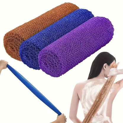 Long Nylon Scrub Towel Exfoliating Mesh African Net Bath Sponge Washcloth for Back Shower Skin Care Towel Exfoliating Body Scrub