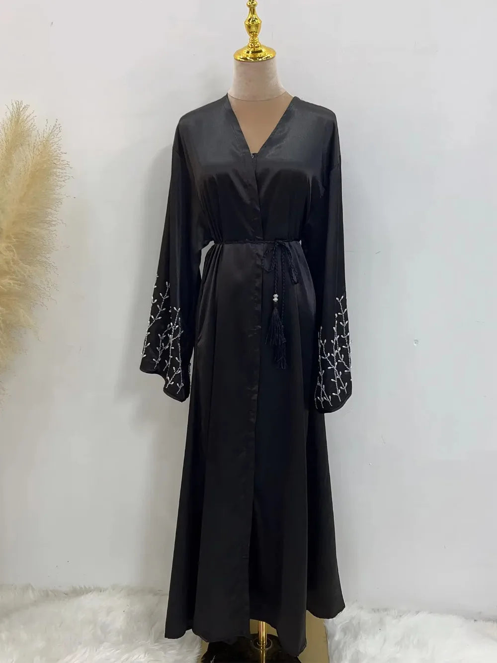 Eid Eid Abaya for Women Beading Dress Woman Party Abayas Ramadan Saudi Arabic Dubai Robe Caftan Vestidos Kaftan 2025 Cardigan