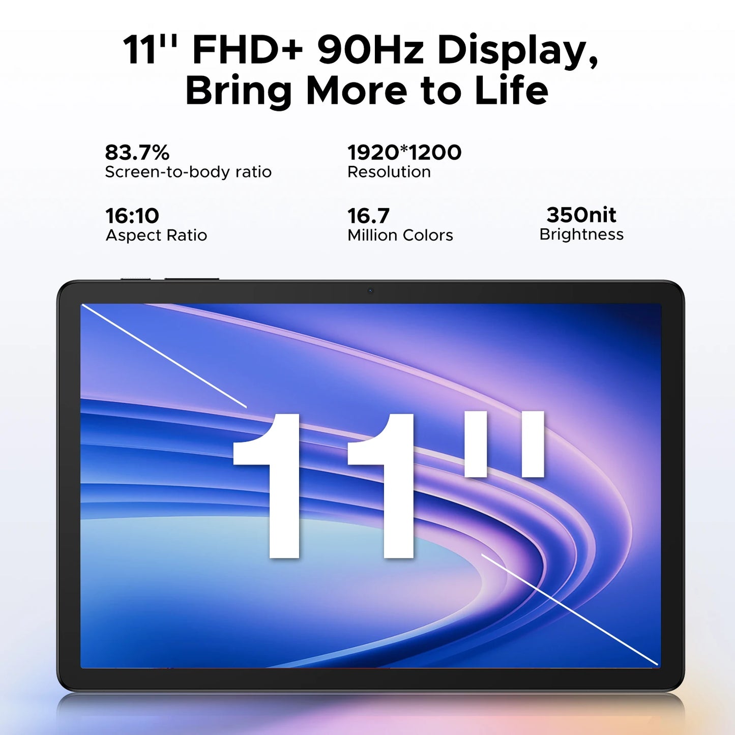 【Brand+】Doogee Tab G6+ 2 in 1 Tablet Pc Android 15 Gemini Ai Dual Speakers 8000Mah Battery 32Gb(8+24) Ram 256Gb Rom L1 4g Lte