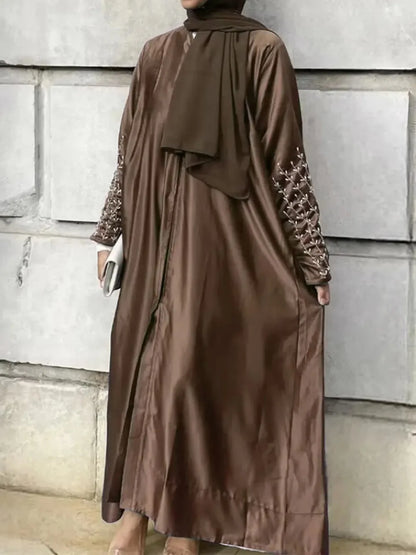 Eid Eid Abaya for Women Beading Dress Woman Party Abayas Ramadan Saudi Arabic Dubai Robe Caftan Vestidos Kaftan 2025 Cardigan