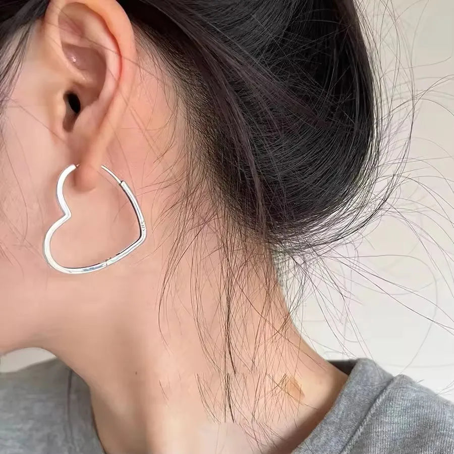 VENTFILLE 925 Sterling Silver Liquid Lava Texture Pearl Earring for Women Design Retro Versatile Jewelry Gift Dropshipping