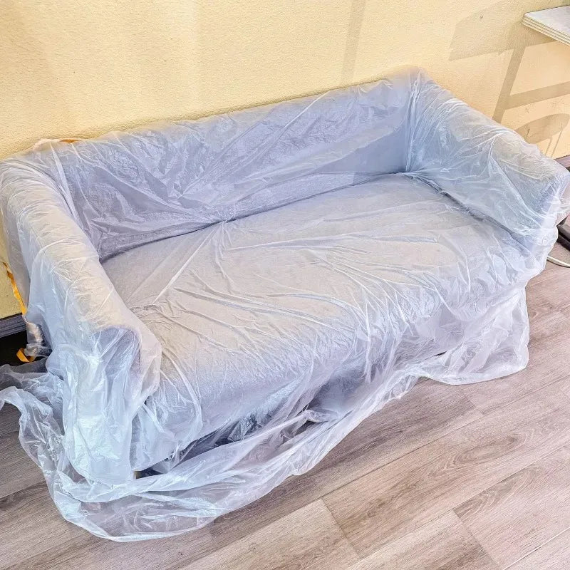 Disposable Cuttable Dust Film Self-adhesive Dustproof Film Automotive Paint Masking Tape for Furniture Dormitory Dust Protection