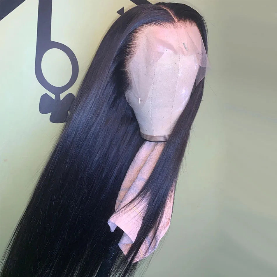13x6 13x4 HD Lace Front Human Hair Wigs Pre Plucked For Women Burmese Silky Bone Straight Remy Human Hair Lace Frontal Wigs