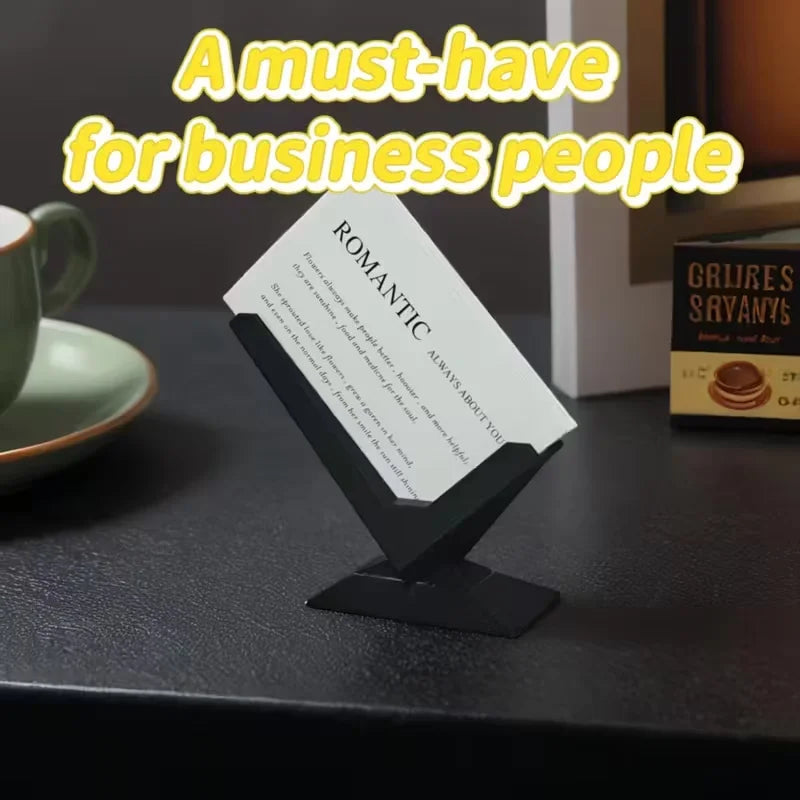 Business card holder for purchasing products, minimalist design, desk organizer, modern desktop storage solution, perfect gift