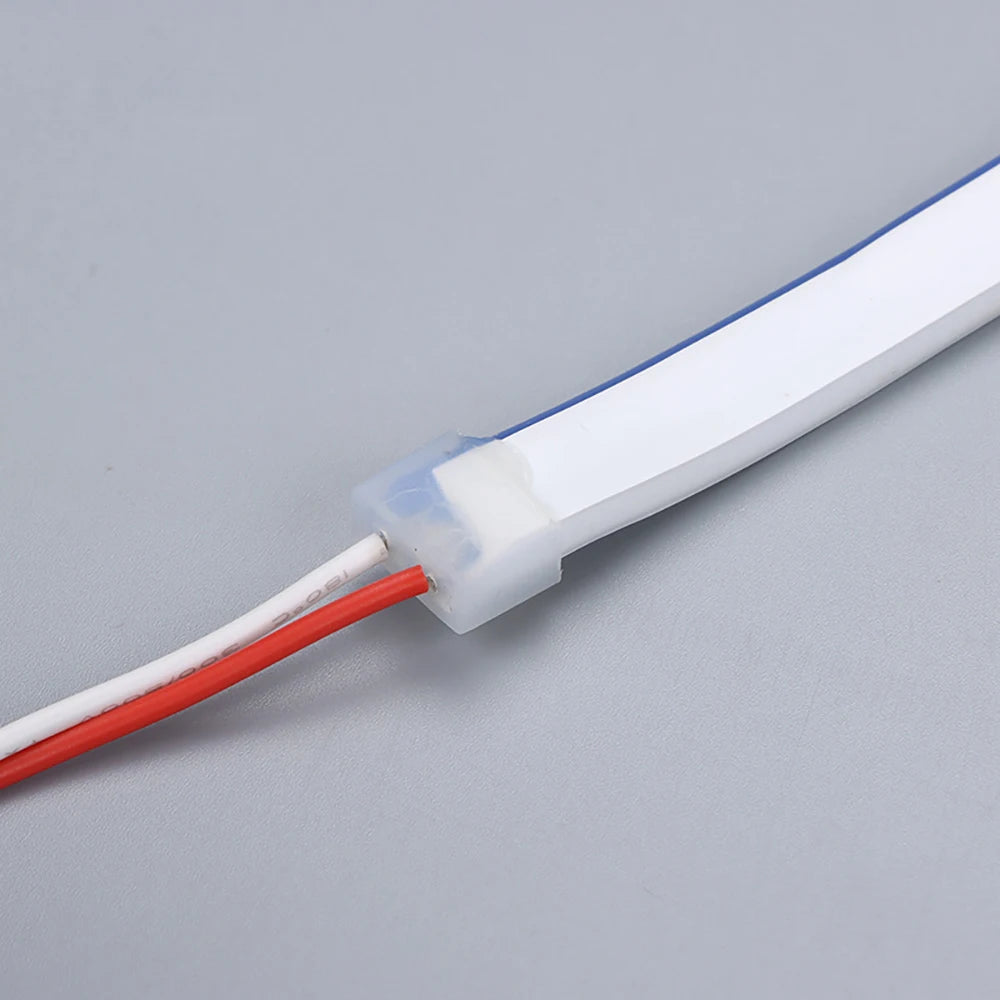 LED Neon Strip Light 6x12mm Flexible Rope Silicone Tube SMD 2835 Waterproof With 2Pin Wire 120LEDs/m For DIY Sign Home Decor