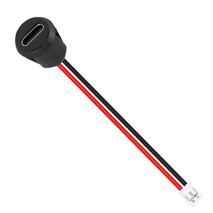 10/20PCS Type-C Female 2P Direct Crimp USB Female Chassis C Connector Jack Female Charging Port Waterproof with Card Buckle