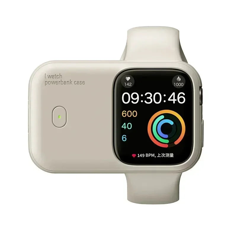 Portable Wireless Charger 1200mAh Power Bank Device for Apple Watch 8 7 6 5 4 SE Ultra for iWatch Fast Charging Case