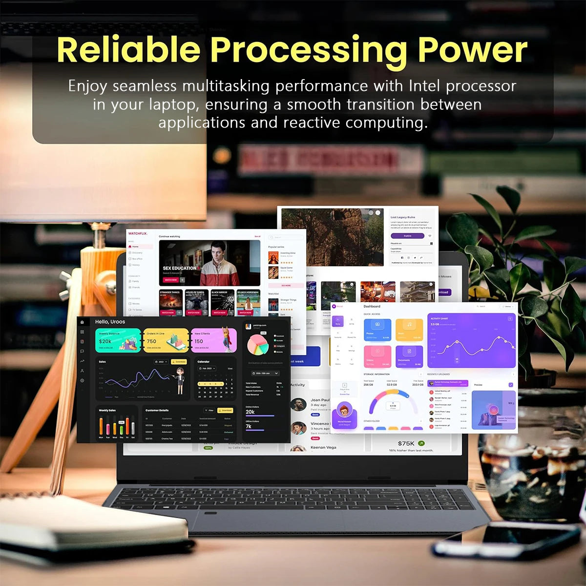 ACEKAMAS 15.6" Laptop Gaming intel Core i9 10980HK IPS Windows 11 Pro Laptop Computer 16GB DDR4 1TB SSD M.2 4K Notebook Gamer PC