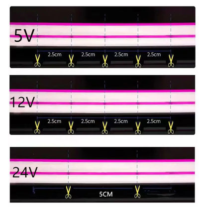 5V 12V 24V Led Neon Strip Light 6mm Narrow Rope Flex Tape Silicon Tube Bar Waterproof DIY Sign Red Green Blue Yellow Pink White