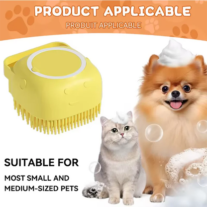 New pet bath massage brush bathroom multifunctional dog cat soft safety silicone pet bath accessories dog cat tools