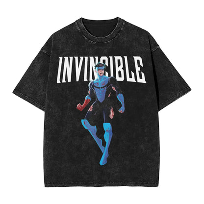Men's Invincible Teenage Superhero T Shirts  Top Tees Summer  Fun Short-Sleeved T Shirt Round Neck Leisure Print Tshirt Hot Sale