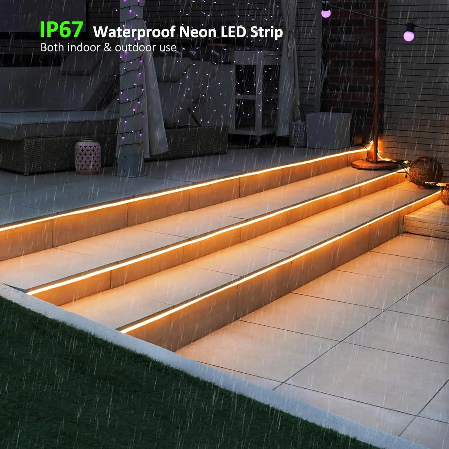 4mm Led Silicone Strip 12V 24V Flexible Led Tube Neon Lights Waterproof IP67 3000K/4000K/White/Blue/Pink/Yellow/Red/Green/Orange