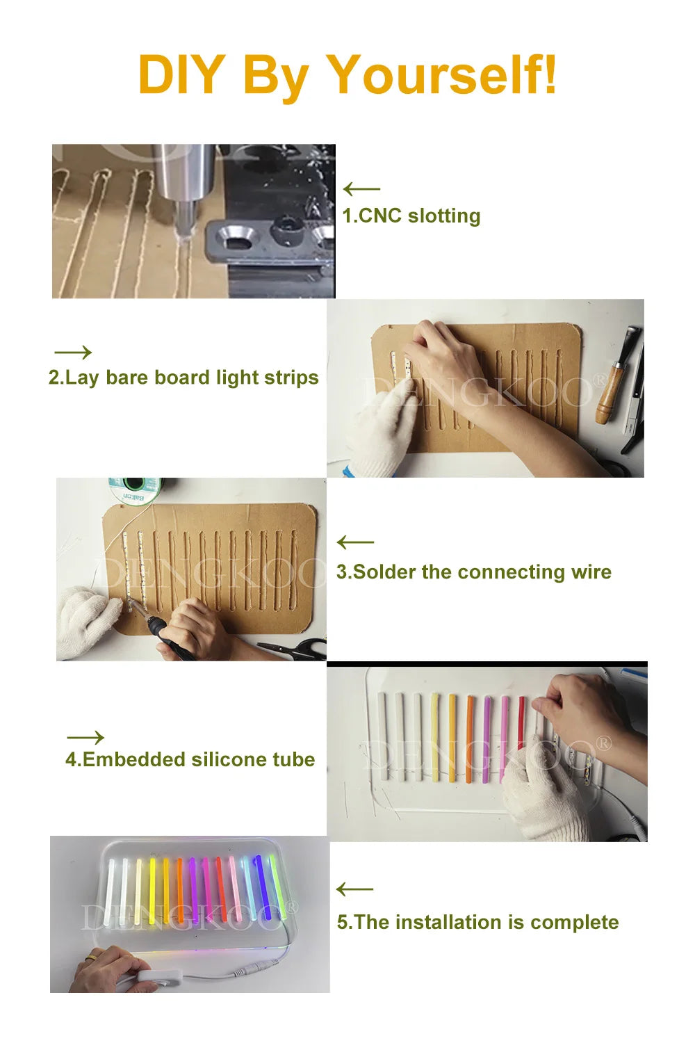 0.5-10m 6mm 8mm Silicone Neon Strip Tube Bendable Separate Newly Flexible For DIY LED Neon Sign Waterproof IP67